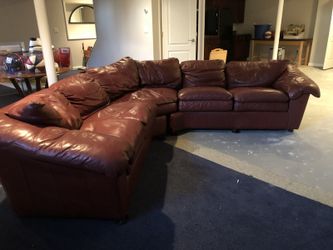 Hancock & Moore ALL LEATHER Couch