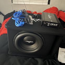 Skar Sub, Amp, Fuse, Bass Knob