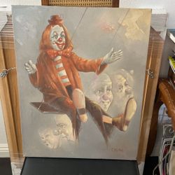 Clown On Swing