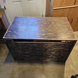 Custom Wooden Cat Box and Storage Enclosure 