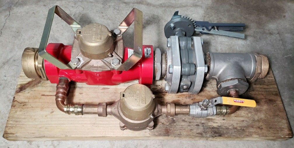 Fire Hydrant Meter Badger T450 + gate valve and fittings