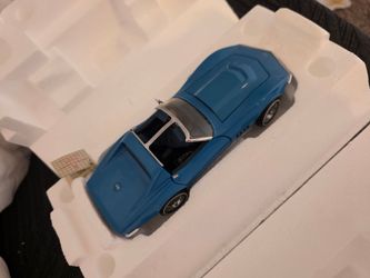 1968 Franklin Mint Blue Corvette Stingray Diecast Model Car