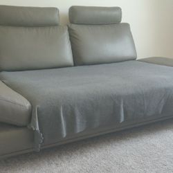 Gray Leather Couch