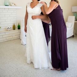 Davids bridal wedding dress size 7/8