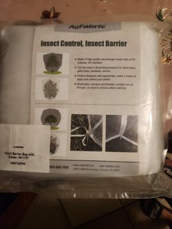 Insect Barrier Bag With Zipper White