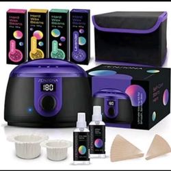 Complete Home Hot Waxing Kit for Hair Removal, Brazilian Bikini Wax, Underarms, Legs and Face Hair.