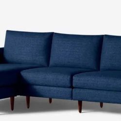 Burrow Nomad Sofa Sectional Reversible Chaise Lounge 