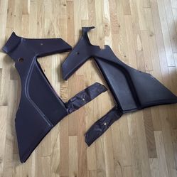 OEM Porsche 944 (red/maroon) Leather Rear Interior Trim Pillar Cover