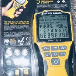 Klein Tools Scout™ Pro 3 Cable Tester Kit – NEW / Sealed
