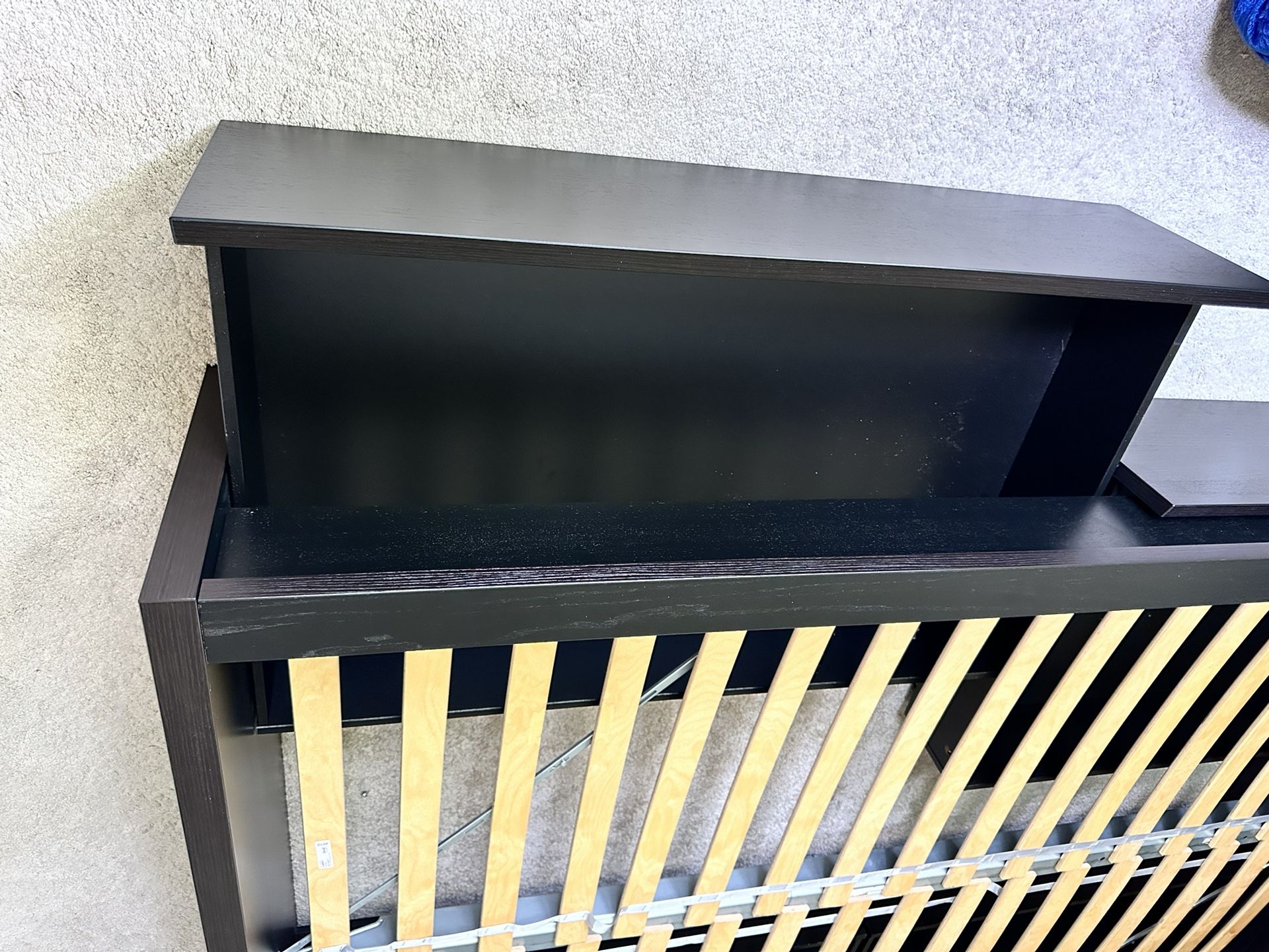 IKEA queen Bed Frame With 4 Storage Units