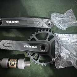 SRAM SX Eagle complete Crankset, 32 teeth x 175mm