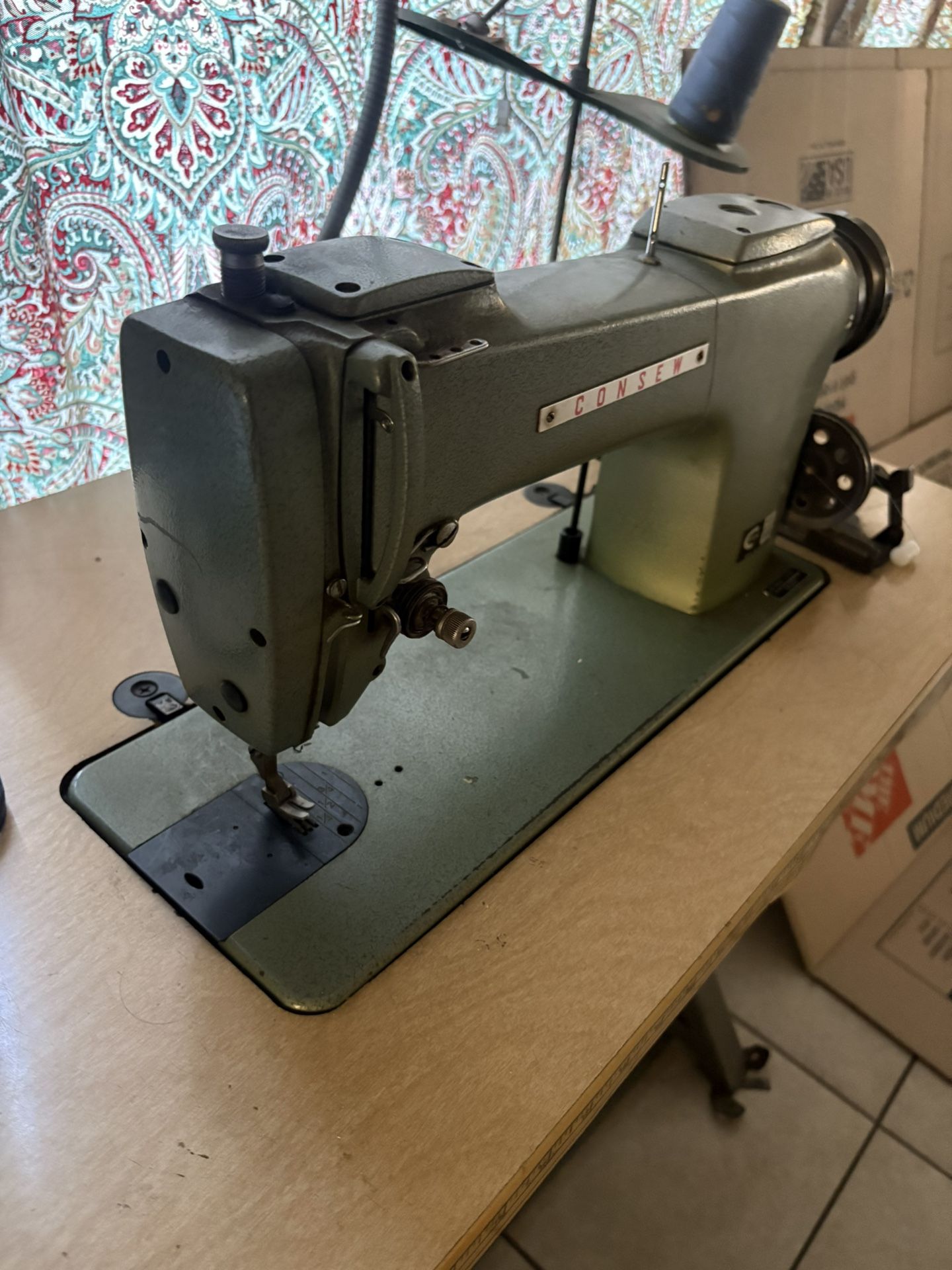 Sewing machine table