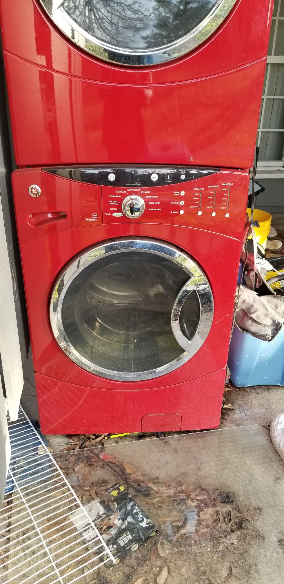 GE front load washer and dryer