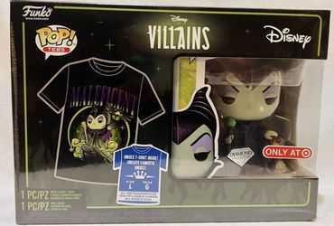 Funko Pop! Maleficent #1082 Diamond / Only at Target Disney Villians Pop Tee