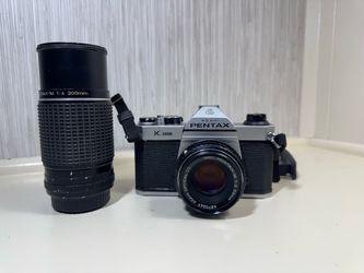 Asahi Pentax K1000 35mm Film Camera with Two Lenses