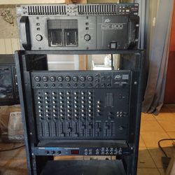 Peavy Professional PA Equipment....CS 800Power Amplifier,  EQ  215  Graphic Equalizer,  Unity Series 1000  Mixer,  Alesis MINIVERB III 