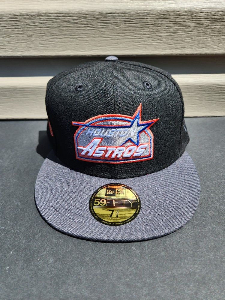 Houston Astros 40th Anniversary Fitted Hat-Black/Dark Graphite 7 3/4