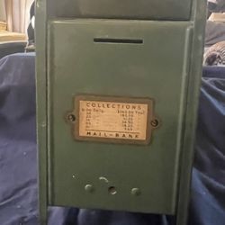 Vintage All American  Mailbox bank. 