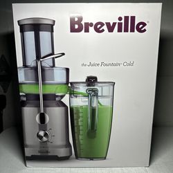 Breville Juice Fountain Cold Centrifugal Juicer - Silver (BJE430SILUSC)