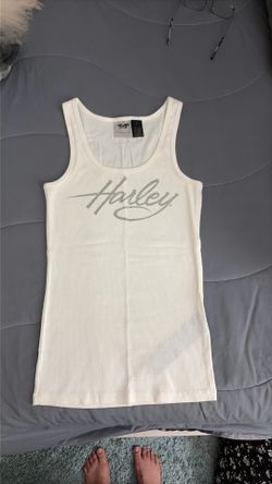 Harley Davidson white Tank top