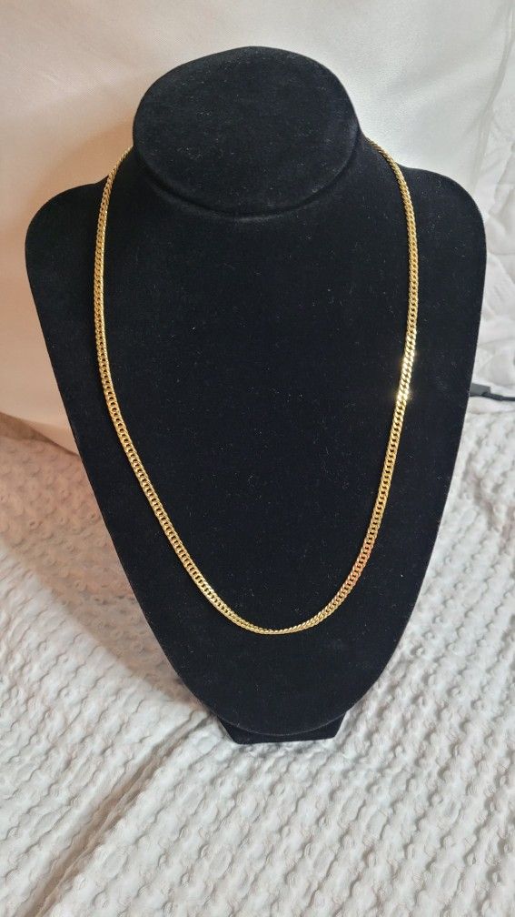 18k Saudi Gold Chain Japan Style 20" 💯 % Gold And Pawnable