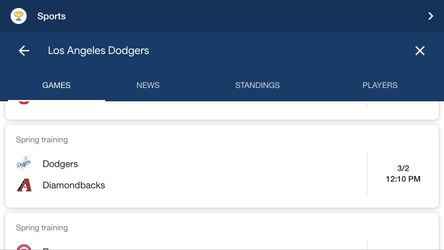 Dodgers vs Diamond backs tickets pair 3/2/2019 spring training