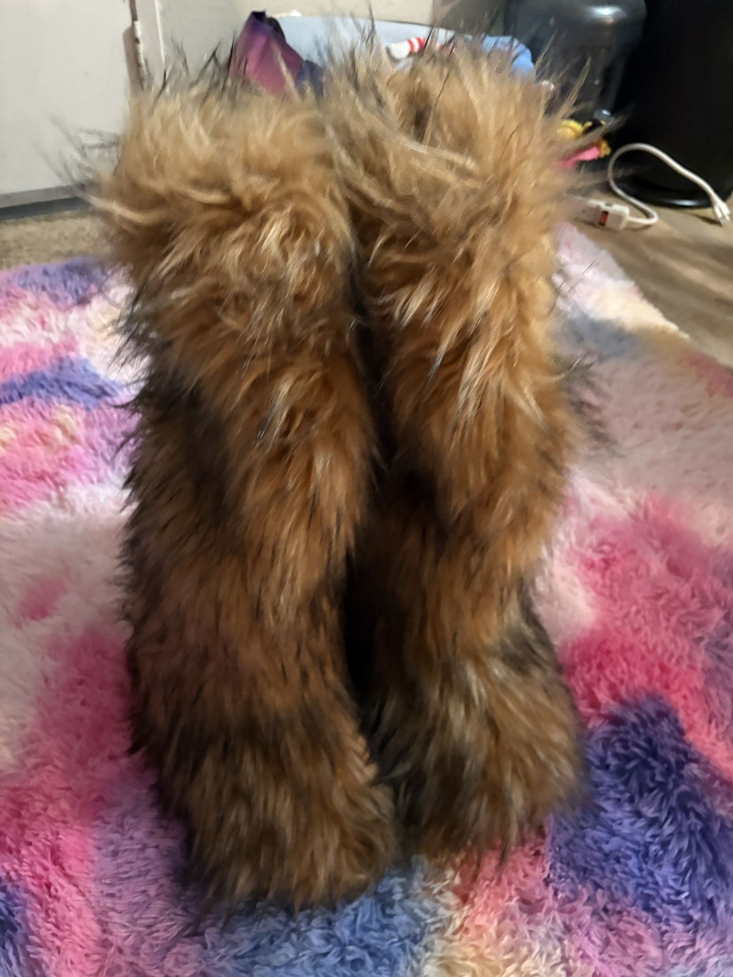 Faux Fur Women’s Boots Size 9
