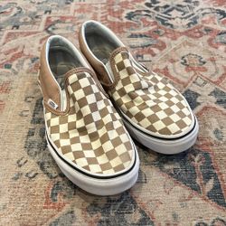 Checkerboard Vans Slip-Ons 6M/7.5W