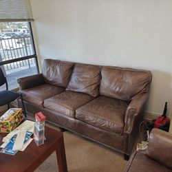 Genuine Leather Sofa Set