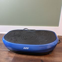AXV Vibration Plate Blue Exercise Machine Whole Body Workout Vibrate Fitness
