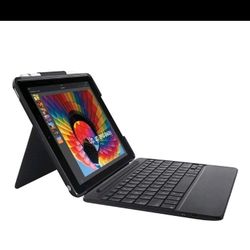 Logitech Slim Combo Case With Detached Backlit Bluetooth Keyboard iPad 5th And 6