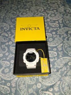 Invicta Digital Chrono Watch White