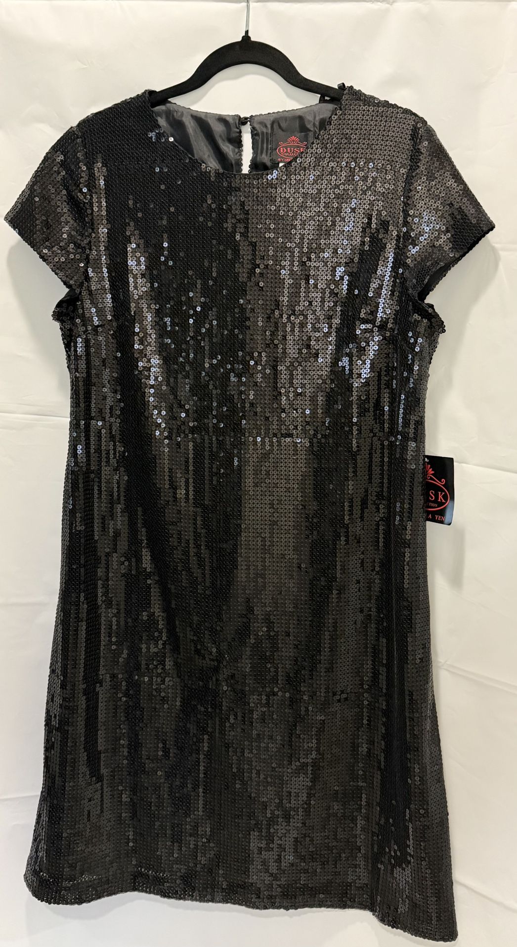 Black Sequins New Year Party Cocktail Dress