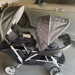 Double Stroller With Car Seat And Base 