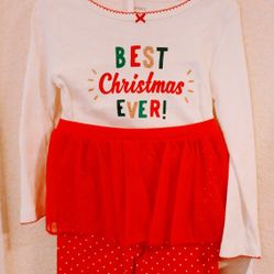 Brand New Baby Girls Carter's 24-months Christmas Outfit 