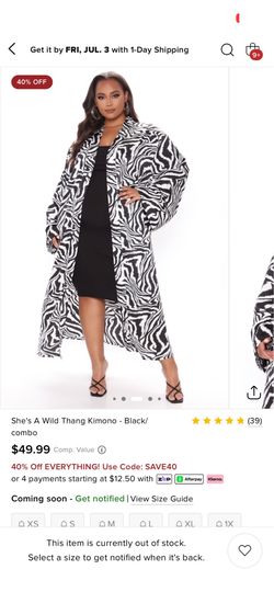 Animal print kimono ! Size 2X