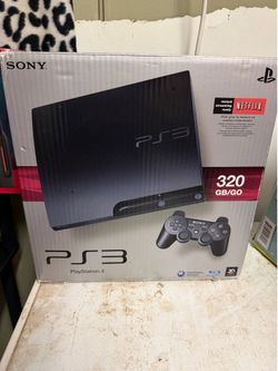 PlayStation 3 with controller & tv remote & game