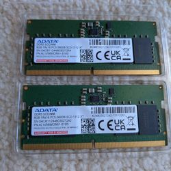 16gb (2x8gb) Dual Channel Sodimm DDR5 5600 Ram Memory 