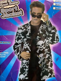 New, Vintage 2007 Men’s Skeleton Sports Jacket size L-XL