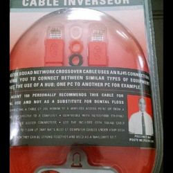 NEW. CAT RJ45 Crossover Cable. 7ft. Sealed.