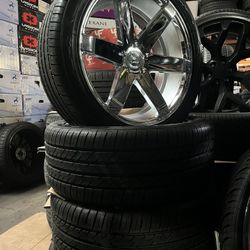 22” Jeep Cherokee Dodge Durango Wheels Rims Tires Mounted Balanced 