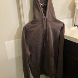 H&M Mens Size Medium Hoodie Chocolate Brown