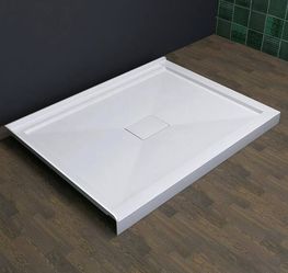 SP4836DTRc 48 in. L x 36 in. W Double Threshold Corner Shower Pan Base