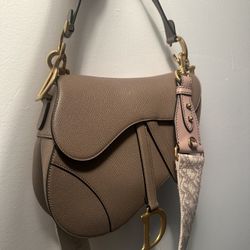 Dior Saddle Bag Warm Taupe