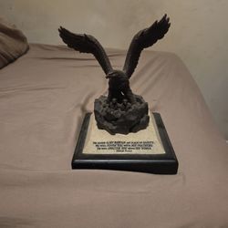 Eagle Statue With Bible Verse LCP
