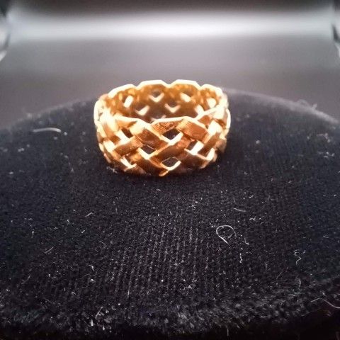 14K Gold Weave Ring