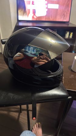 Motorcycle helmet.