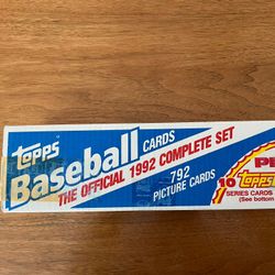 1992 Topps Baseball Card Complete Set 