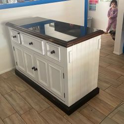 Wood Kitchen Island Cabinet Storage 