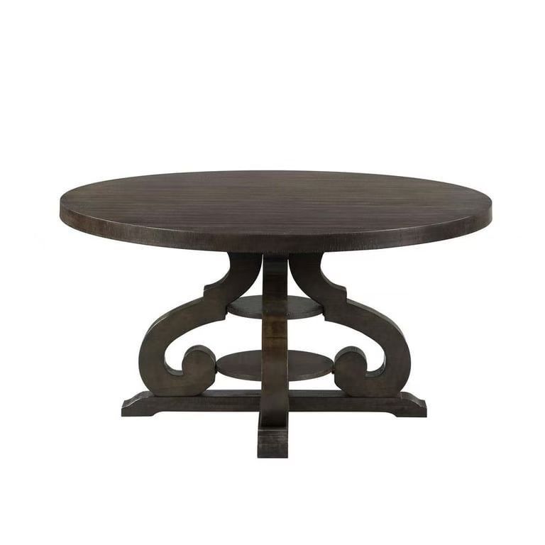 60”Round wooden dining table,$280